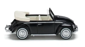 WIKING 079406 Scala HO VW Kafer 1200 cabrio colore nero - Foto 1 di 3
