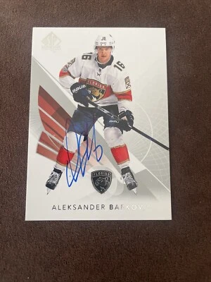 ALEKSANDER BARKOV Florida Panthers 2017-18 UD SP Authentic Signed Card #28 - Image 1 of 2