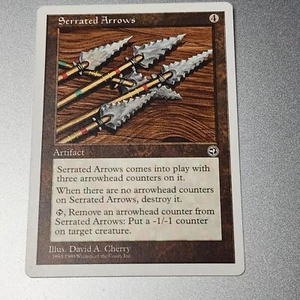 Magic The Gathering Serrated Arrows Artifact Card 1994 - Picture 1 of 2