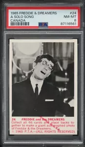 1965 DONRUSS FREDDIE & THE DREAMERS A SOLO SONG CANADA #24 PSA 8 - Picture 1 of 2
