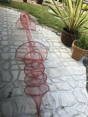 Nr.46 - Doppelreuse fischreuse reuse krebsreuse Aalreuse Fischnetz 3 Meter Neu!! - Bild 1 von 4