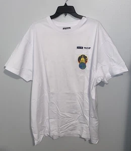 BILLIONAIRE BOYS CLUB WORLD PFIRSICH KURZARM WEISSES T-SHIRT HERREN GRÖSSE XXXL - Bild 1 von 5