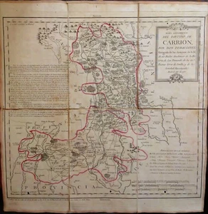 PARTIDO DE CARRIÓN. Mapa de Tomás López, 1785 - Imagen 1 de 2