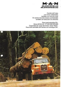 Truck Brochure - M-A-N - 26.240 DH (6x4) DHA (6x6) Logging SPANISH lang (T4001) - Picture 1 of 1