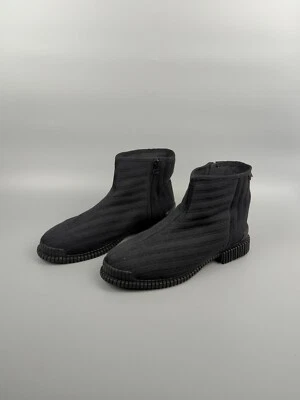 NWT Free People Camper Pix Tencel Black Tightknit Zip Front Boots Size 42 - Image 1 of 4