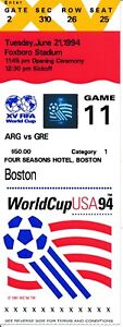TICKET: WORLD CUP 1994 USA - Argentina v Greece (@ Boston) MATCH 11