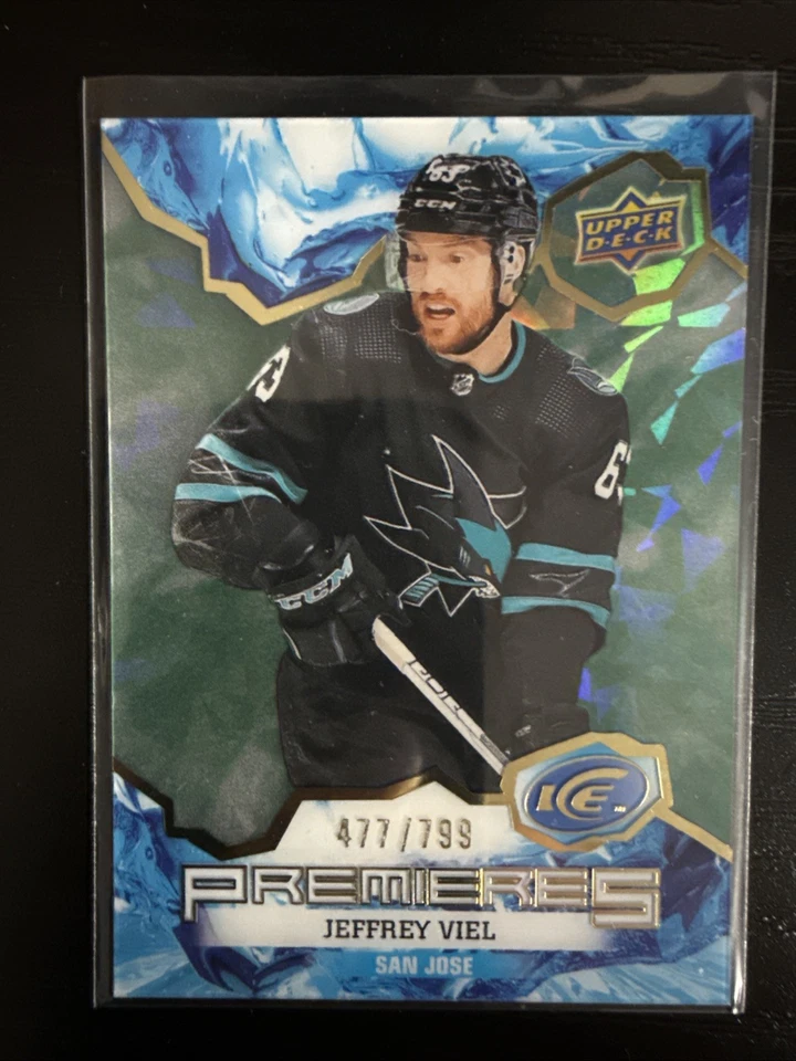 2021-22 Upper Deck Ice Green RC #172 Jeffrey Viel #D/799 - Bruins Sharks - Image 1 of 1