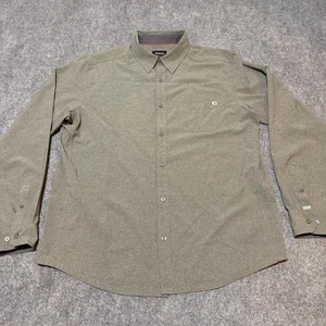 Marmot Hemd Herren Extra Large Grau Grün Knopfleiste Kragen Langarm - Bild 1 von 12