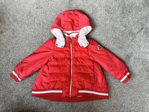 Authentische Moncler Baby Mädchen Koralle Tureia Giubbotto Jacke 12/18 Monate - Bild 1 von 24