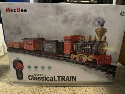Hot Bee 9015 Classical Train Set Smoke,  Light, voice  Remote Control - Image 1 of 4