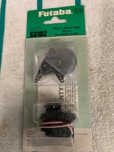 Futaba S3102 Metal Gear Micro Servo New on Card Servo Arm Assortment NOS HTF - Picture 1 of 6