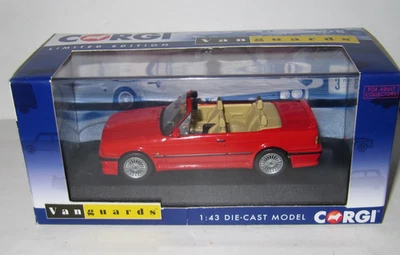 CORGI VANGUARDS BMW (E30) ALPINA C2.5 CONVERTIBLE - BRILL RED - Mint/Perfect MIB - image 1 of 4