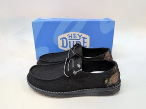 Hey Dude Wendy Glitter Meteor Shower Shoes 40079-0XH Women's US 9 Black (61135) - Picture 1 of 16