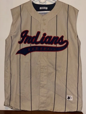 Vintage Cleveland Indians Starter Baseball Jersey Adult Size L - Image 1 of 4