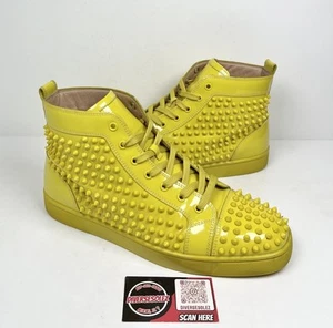 Taglia 45EU/12US - Sneakers Christian Louboutin a punta in pelle verniciatađź’› vendita al dettaglio $1k! - Foto 1 di 8