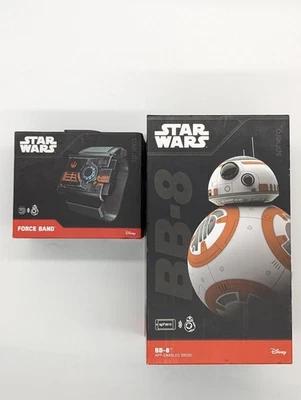 Droide de control remoto STEM habilitado para aplicaciones Sphero Star Wars BB-8 con banda de fuerza en caja Foto 1 de 4