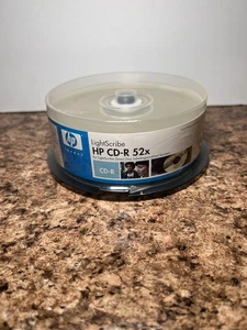HP 52x LightScribe 700MB 80-Minute CD-R Media - 25 Pack (LCR0041M) Sealed - Picture 1 of 5