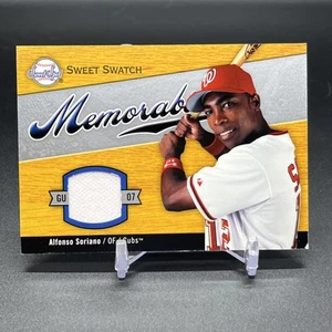 2007 Sweet Spot - Sweet Swatch Memorabilia Alfonso Soriano #SW-AS (MEM) - Picture 1 of 2