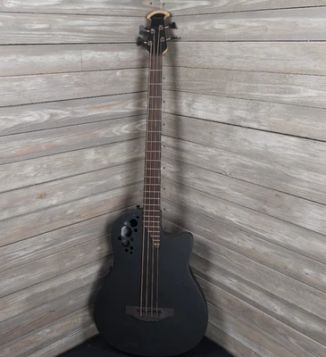 Bajo eléctrico acústico Ovation Pro Series TX Elite B778TX como está grieta superior Foto 1 de 4