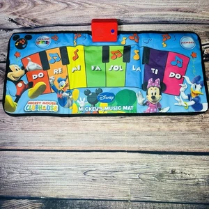 Disney Mickey Mouse Music Mat Interactive Floor Piano Electronic Toy Keyboard - Picture 1 of 6