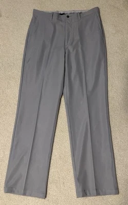 男式银色灰色卡拉威高尔夫裤 32x32 轻便透气从未穿过 — 第 1/4 张图片