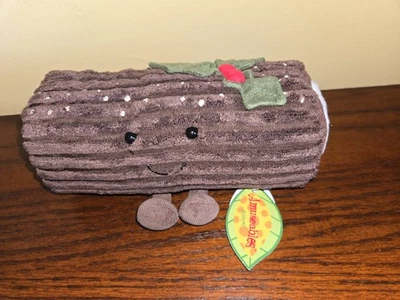 Jellycat Amuseables Yule Log- NWT Retired  Holiday  Festive Christmas - Image 1 of 4