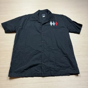 Vintage 90s BC Ethic Loop Collar Shirt Bowling Rockabilly Hipster Men’s L Camp - Picture 1 of 11