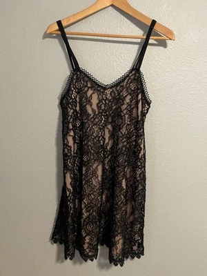 Jodi Kristopher Dress Womens Small Black Lace Overlay Slip Whimsigoth Party Y2K - Image 1 of 4
