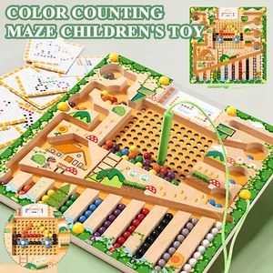 Magnetic Color & Number Maze Montessori Toys for Toddlers 3+ Years Old - Picture 1 of 16