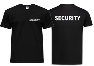 T-Shirt Maglietta Security in Cotone Unisex Uomo Donna STAFF Team Lavoro M30 - Imagen 1 de 4