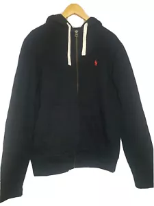 Sudadera con capucha para hombre Polo Ralph Lauren azul marino con cremallera completa talla M - Imagen 1 de 5