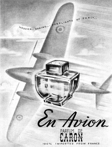 En Avion Parfum de Caron PARFUM for Flights Of Fancy 1951 Druckanzeige - Bild 1 von 1