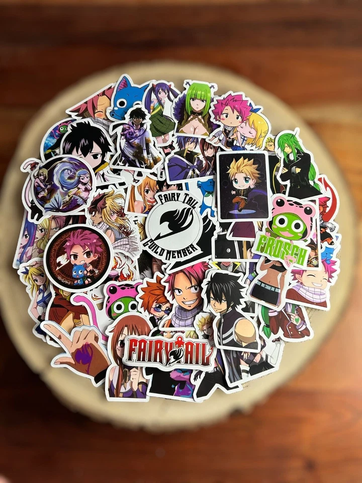 🍀 50 Fairy Tail-Design  Aufkleber Sticker für z.B. Laptop Handy - Bild 1 von 1