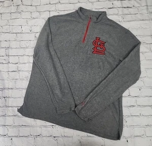 NEW St Louis CARDINALS 1/4 Zip Pullover Fleece SGA Stadium Giveaway X-LARGE - Picture 1 of 8