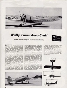 Timm Aero-Craft Trainer Aircraft Report 7/25/2024t - Foto 1 di 1