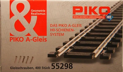 PIKO 55298 00 Gauge 10mm Long x 1.35mm Dia Track Fixing Screws X Head Abt 400 2p - Image 1 of 4
