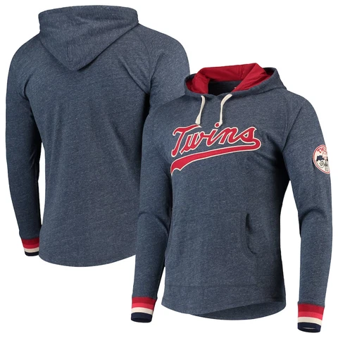 New Mens Mitchell & Ness MLB Minnesota Twins Lightweight Hoodie Cover