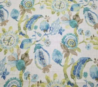 Anastasia in Seaside BTY Richloom 55% Linen / 45% Rayon 54" Wide Floral - Image 1 of 2