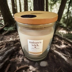Nature’s Wick By WoodWick Coconut Saffron Candle 10 Oz NWT. Smells Wonderful - Picture 1 of 6