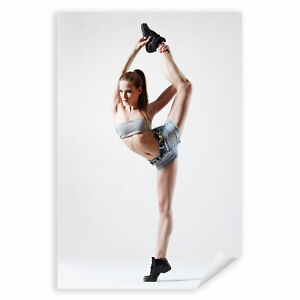 Postereck 0639 Poster Leinwand Ballerina, Hip Hop Tanzen Musik Frau Street Dance