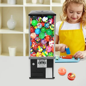 Gumball Machine Vending Coin Bank Vintage Candy Dispenser, Black - Picture 1 of 17