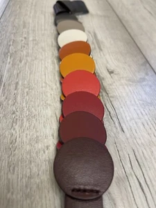 Anya Hindmarch Cuero Suave Arco Iris Eslabón Construir una Bolsa Circular Correa - Imagen 1 de 17