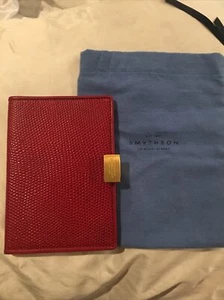 Smythson travel wallet outer gold clasp New - Picture 1 of 8