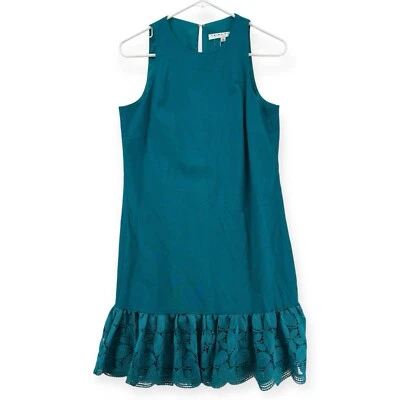 Vestido Trina Turk Berry para mujer 0 azul ganchillo encaje ribete cambio mini corto NUEVO Foto 1 de 4