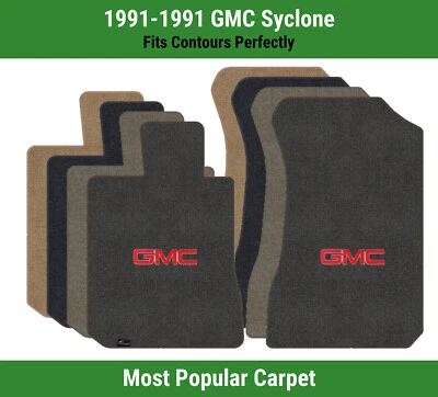 Alfombrillas de primera fila Lloyd Ultimat para GMC Syclone 1991 con logotipo rojo GMC 1 Foto 1 de 4