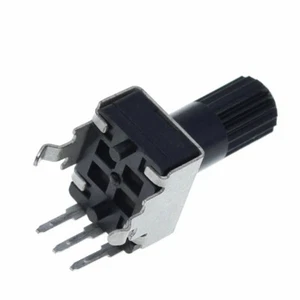 RV09 1K2K5K10K20K50K100K Potentiometer Vertical Round Shaft Plum Hnadle 12.5mm - Picture 1 of 13
