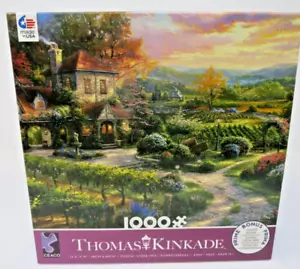 Rompecabezas Thomas Kinkade Wine Country Living 1000 piezas Chateau Vineyard nuevo - Imagen 1 de 8