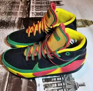 Nike KD 13 Rasta Jamaican- 2020- Kevin Durant Sneaker #DC0010-001 Men Size 9 - Picture 1 of 11