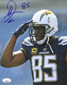 Signiertes 8x10 ANTONIO GATES San Diego Chargers handsigniertes Foto JSA COA - Bild 1 von 1