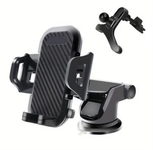 Car Phone Holder Universal Mount Mobile Cradle Windshield Dashboard or Air Vent - Picture 1 of 4